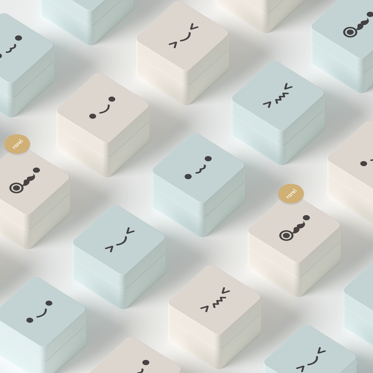 osume's keyboard lube featuring all the random faces and a rare face variation.