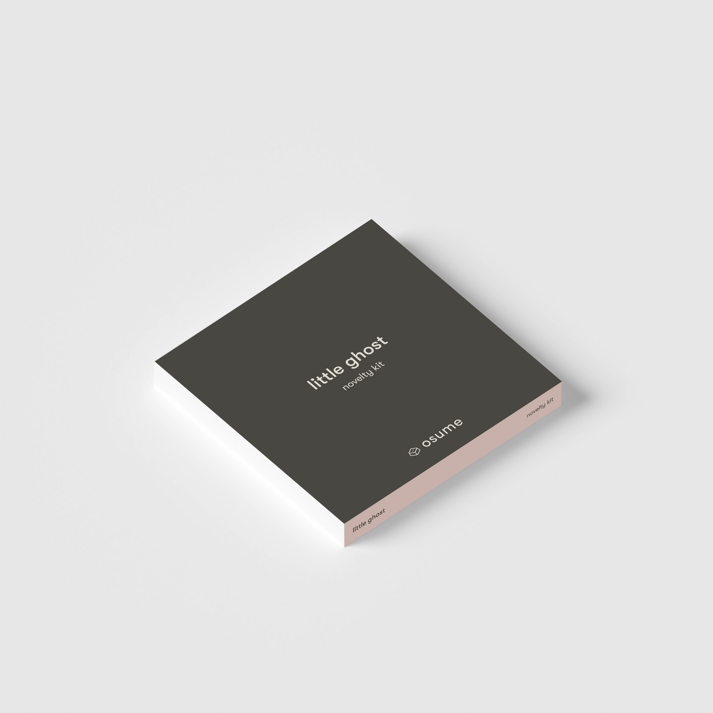 the square packaging of the little ghost novelty kit.