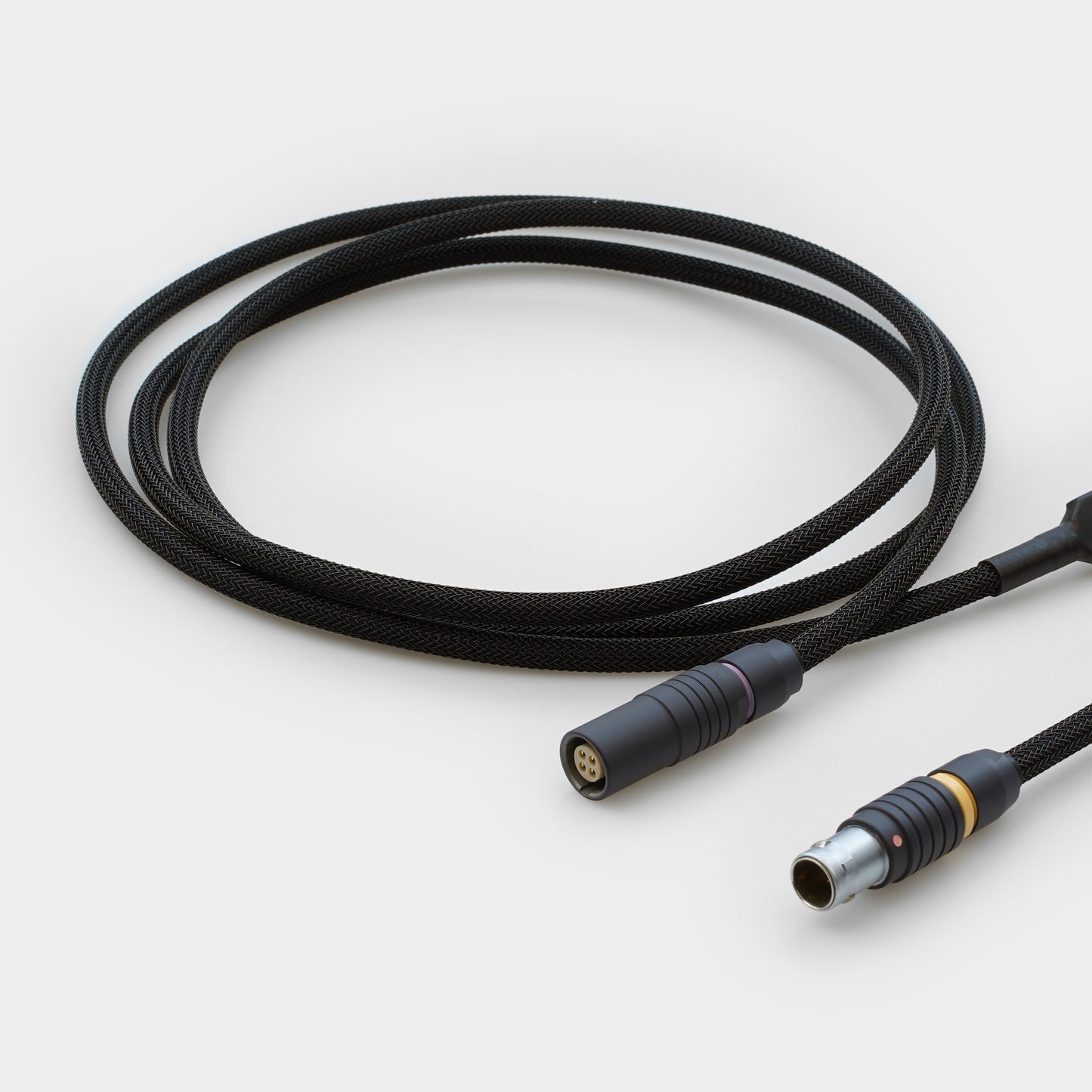 a night market themed keyboard cable with a 5 feet usb-a end and a 5 inch usb-c end.