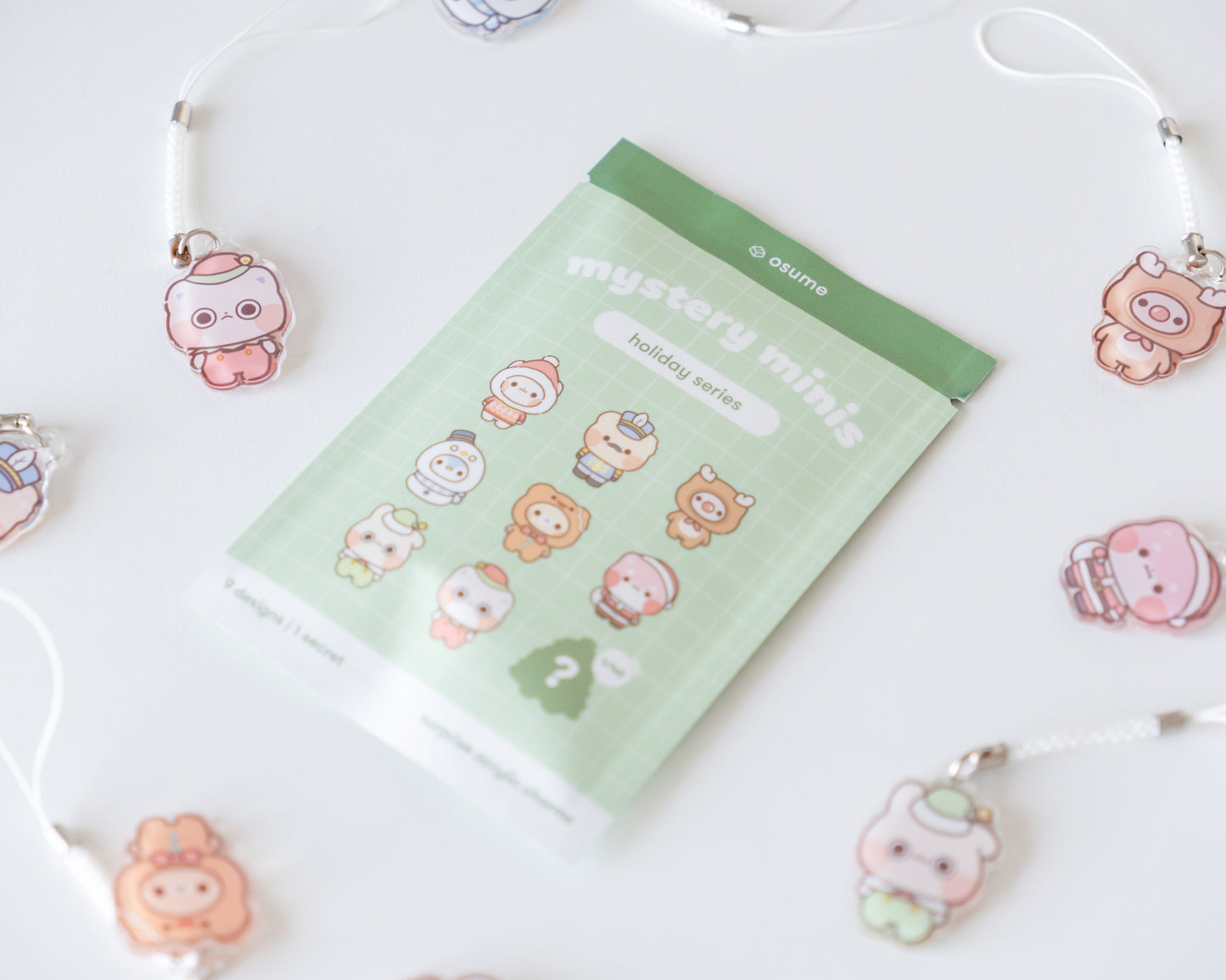 holiday surprise acrylic charms