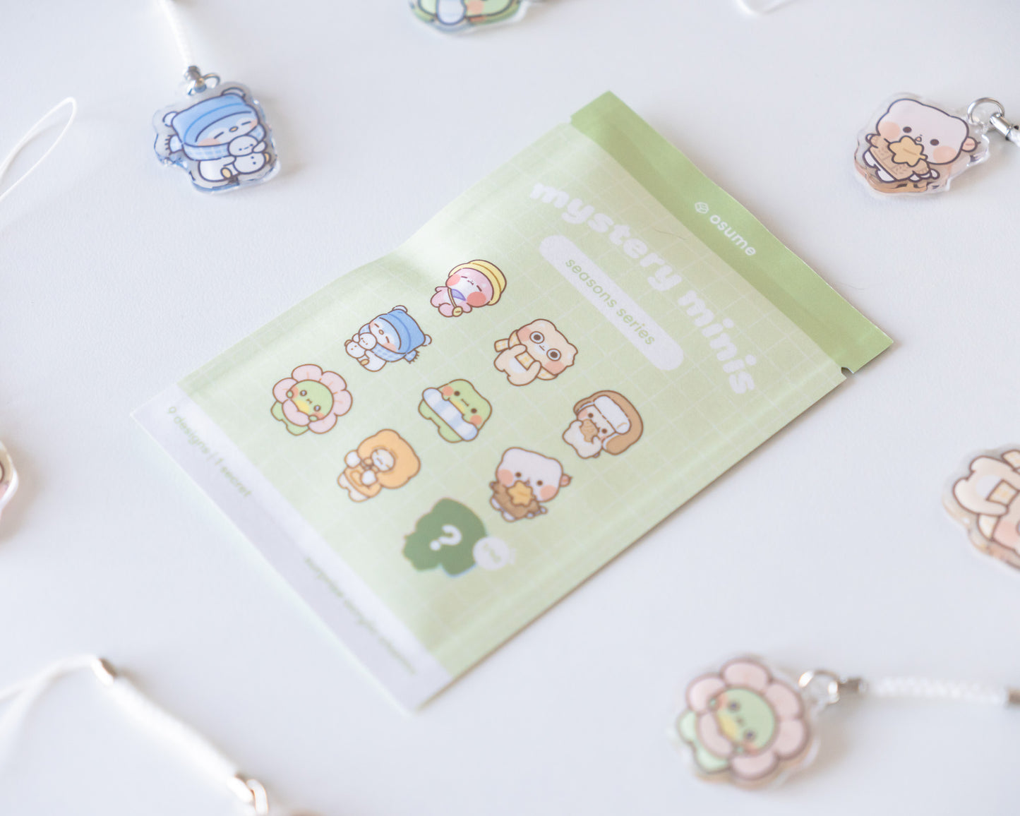 seasons surprise acrylic charms