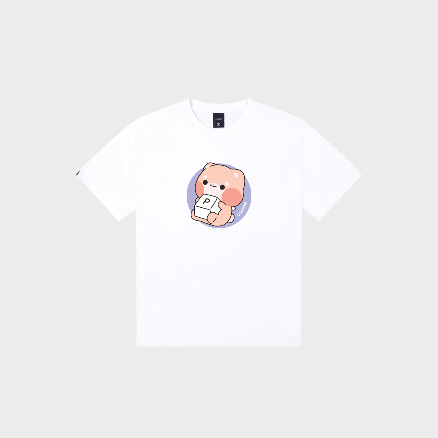 osume’s original saku keycap t-shirt uniquely made for each letter of the alphabet.