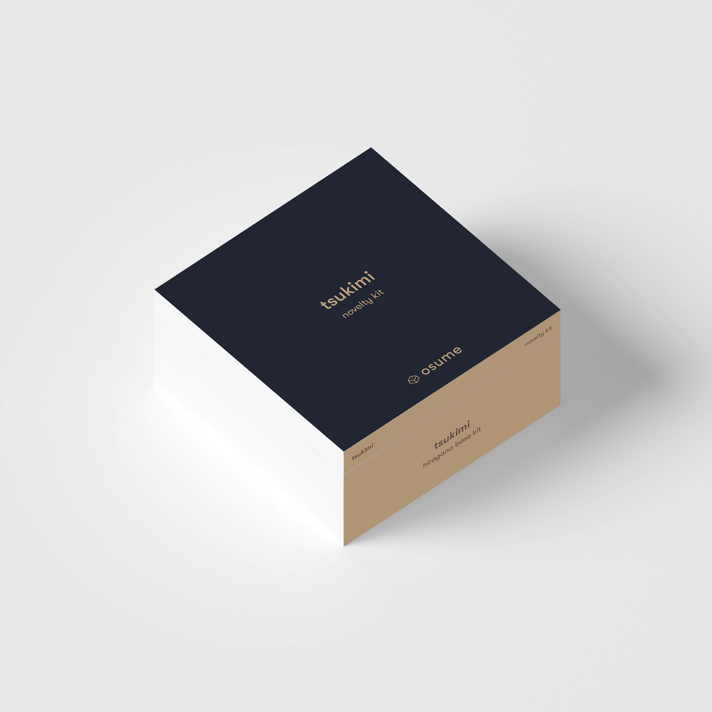 the square packaging of the tsukimi hiragana keycaps bundled with the tsukimi novelty kit.