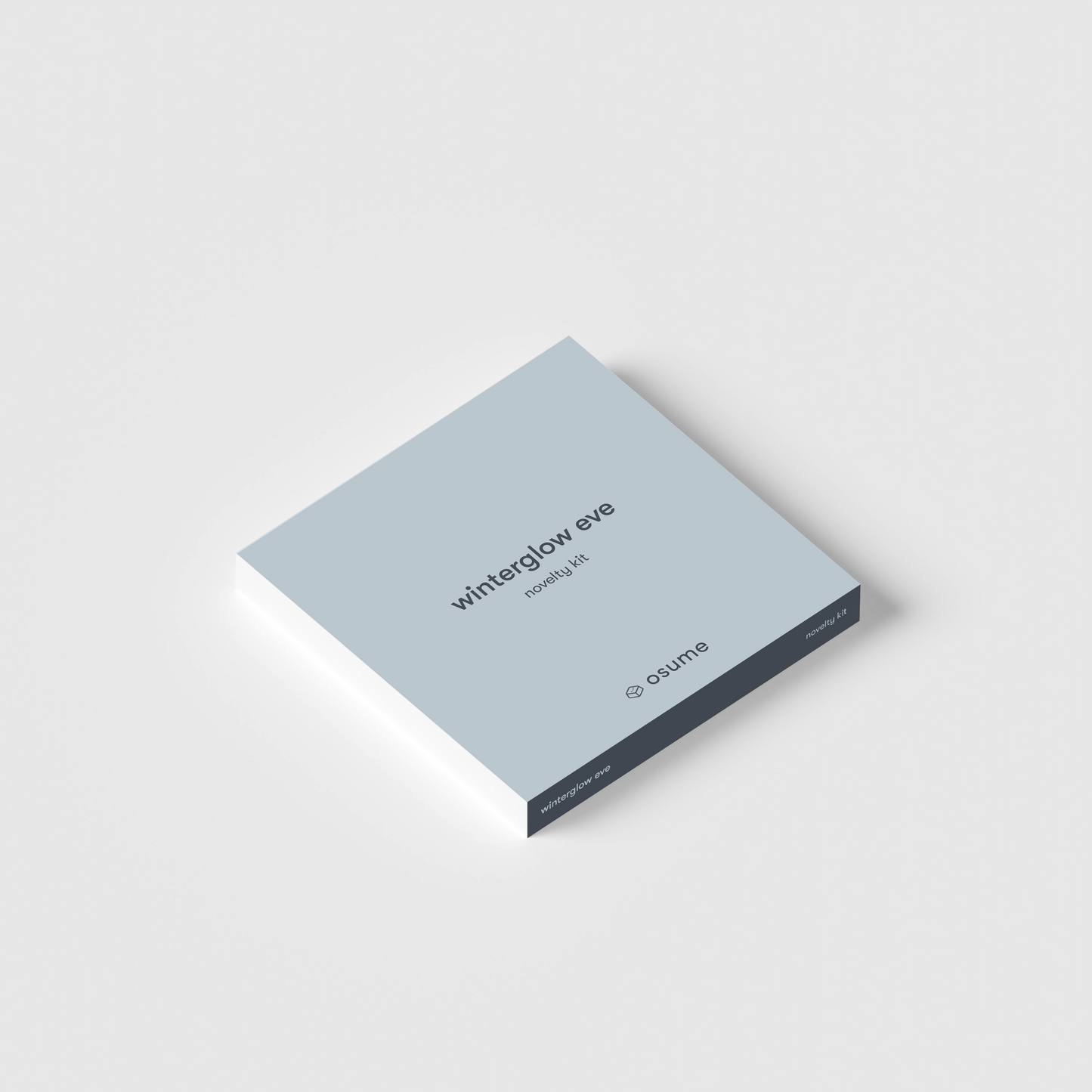 the square packaging of the winterglow eve novelty kit.