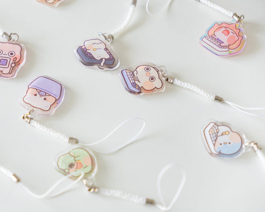 mystery acrylic charms with osume characters