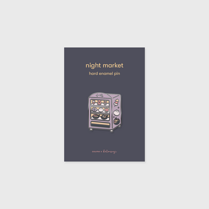 night market enamel pin