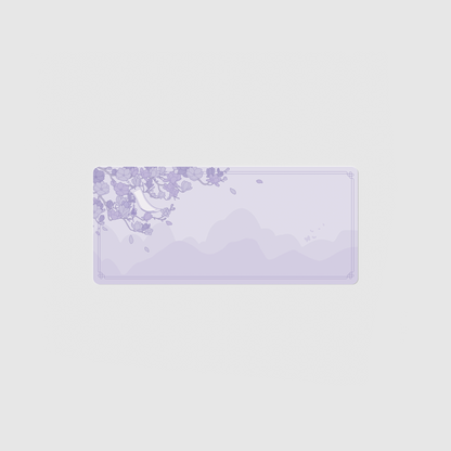 the 70x30cm special edition bloom desk mat with edge-stitched trim.