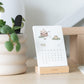 wooden calendar set