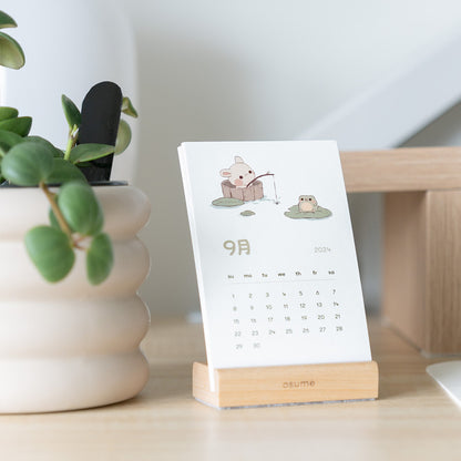 wooden calendar set