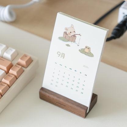 wooden calendar set