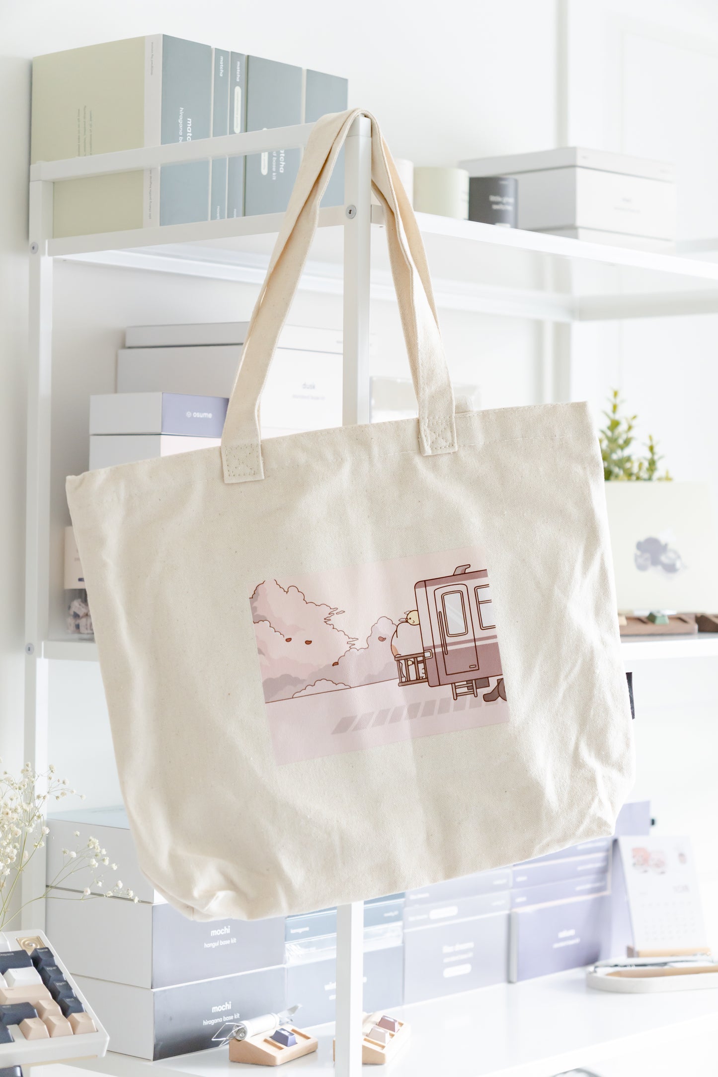 dusk canvas tote bag