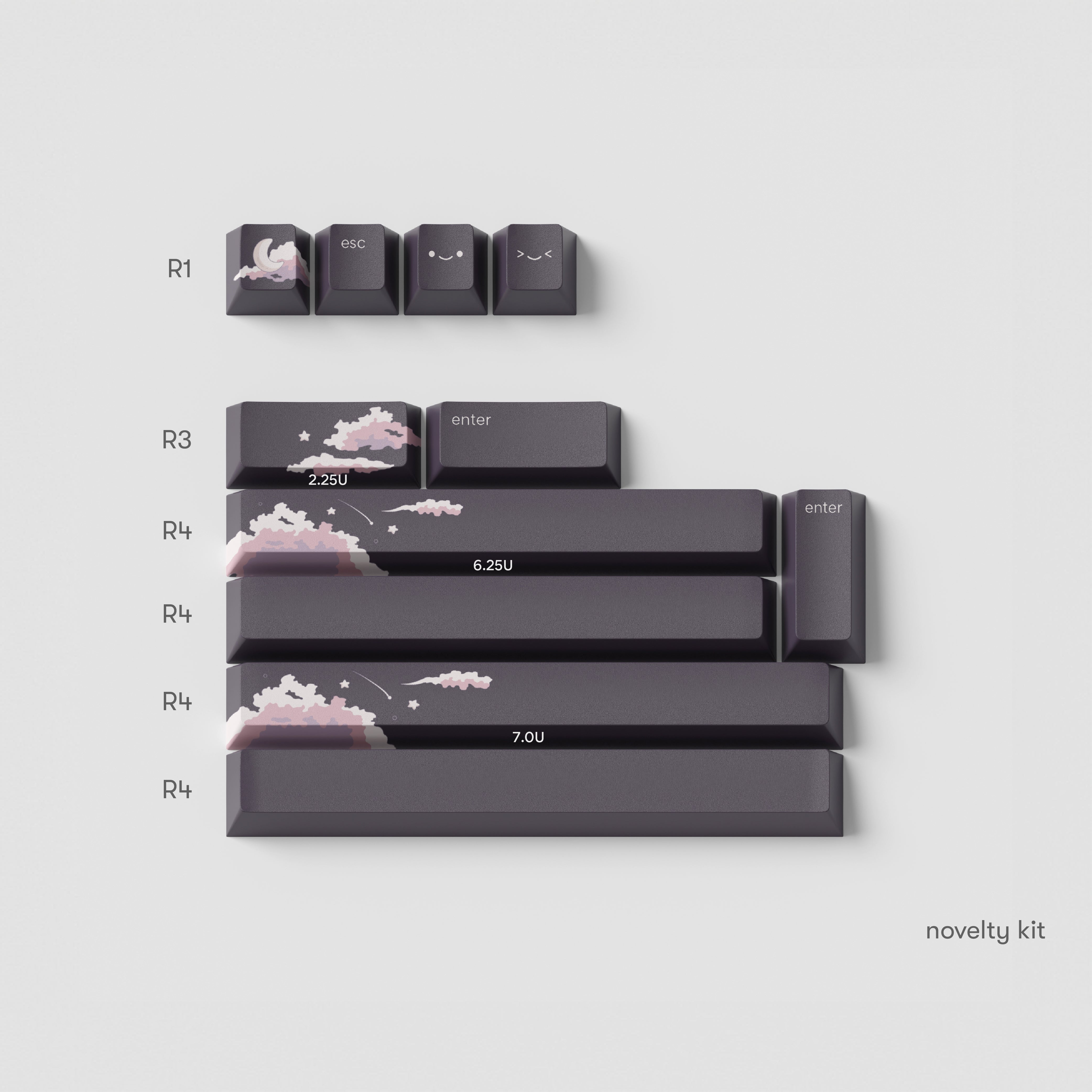 dusk keycaps – osume