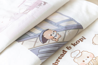 rainy day canvas tote bag