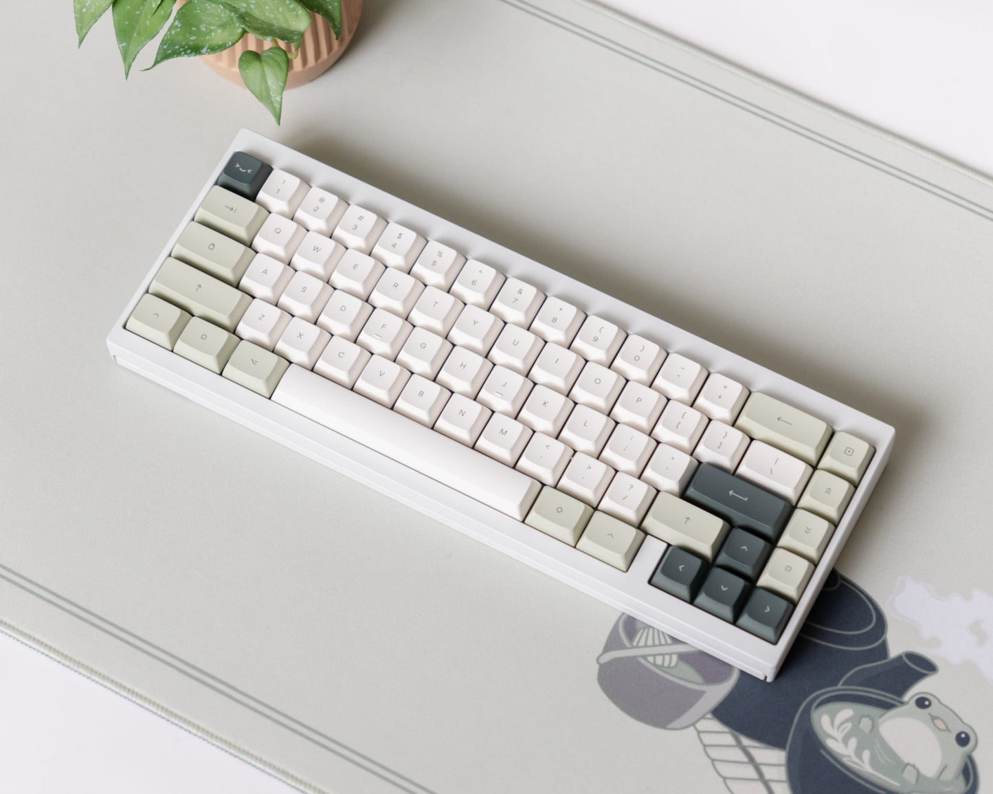 matcha marshmallow keycaps