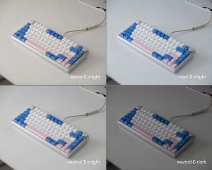 konbini 파랑 키캡 세트