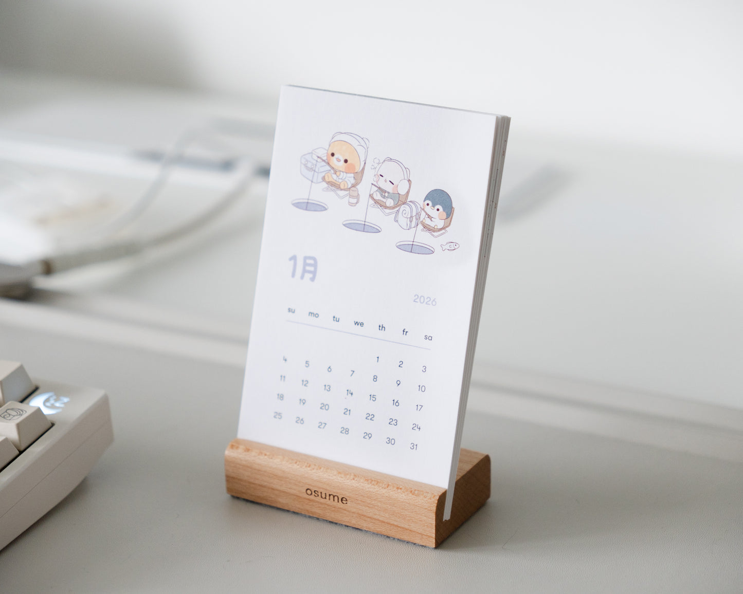 wooden calendar set