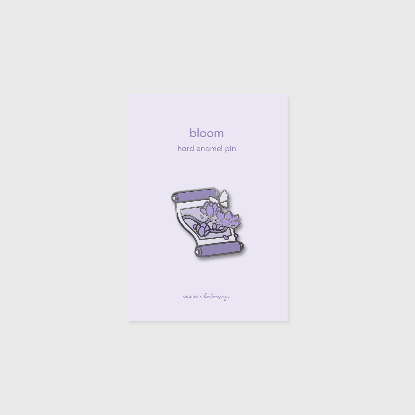 bloom enamel pin
