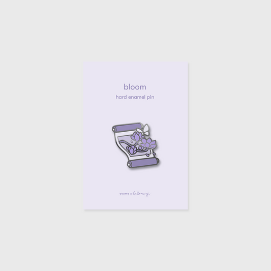 bloom enamel pin