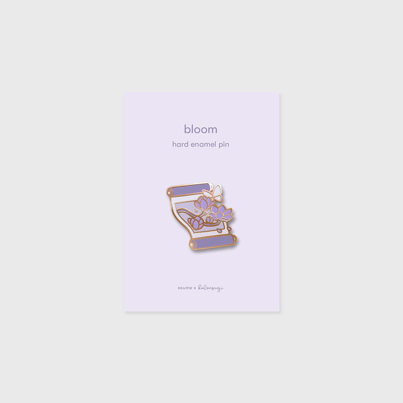 bloom enamel pin