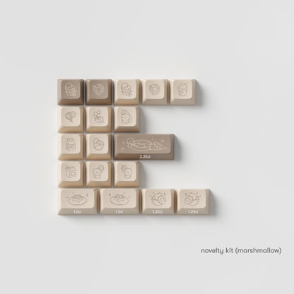 dalgona marshmallow keycaps