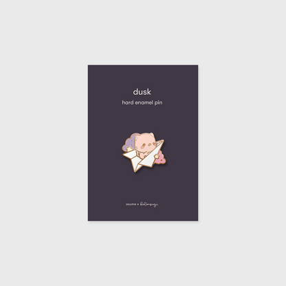 dusk enamel pin