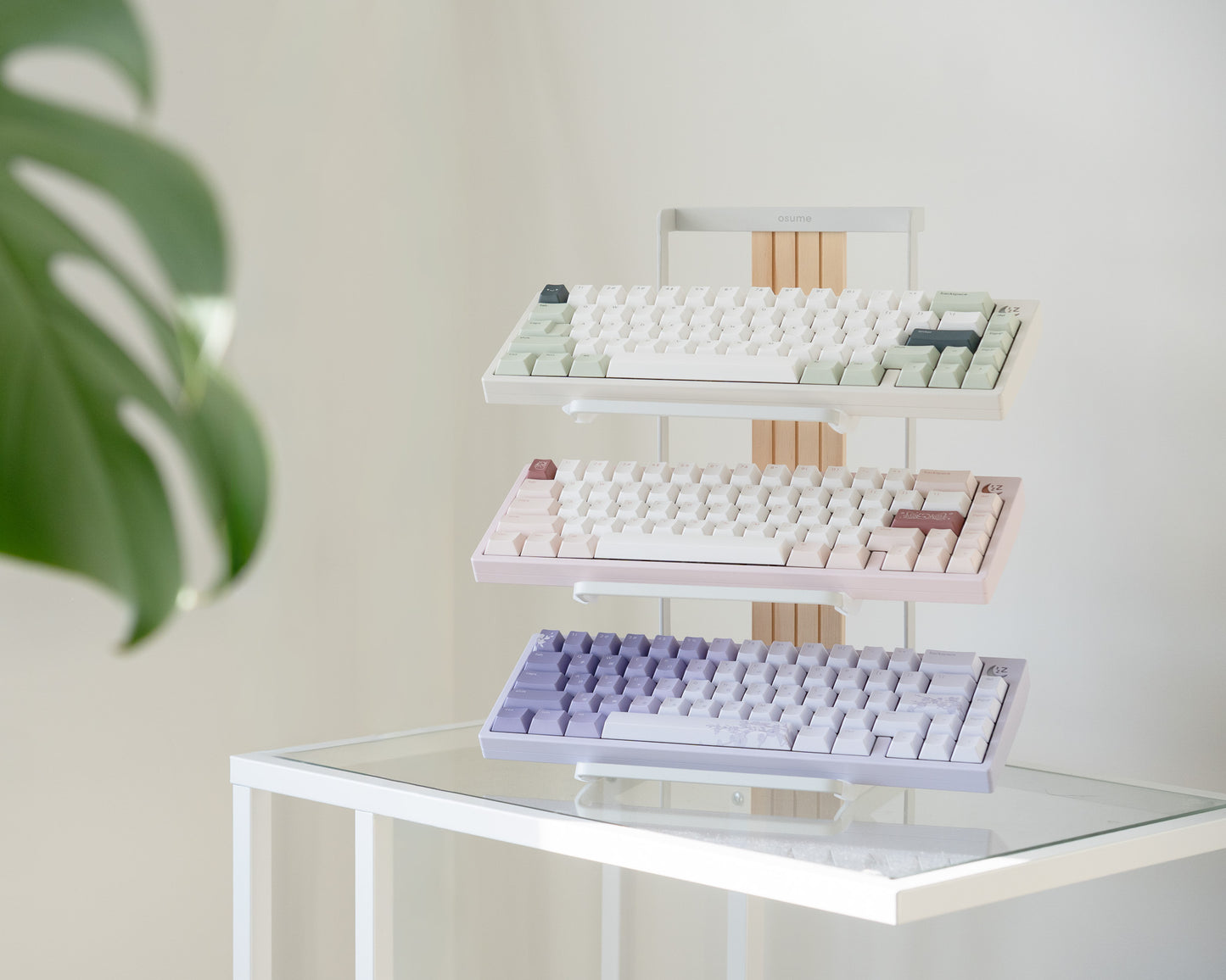 3단 키보드 선반