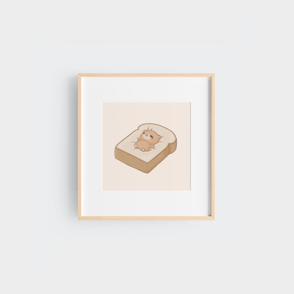 kopi and bread art print