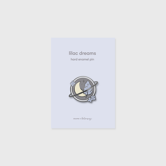 lilac dreams enamel pin