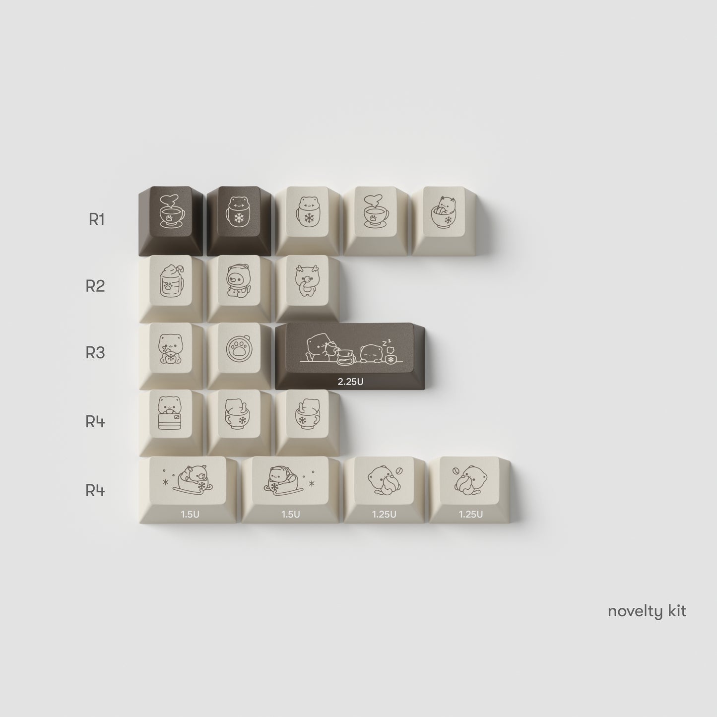 mocha keycaps