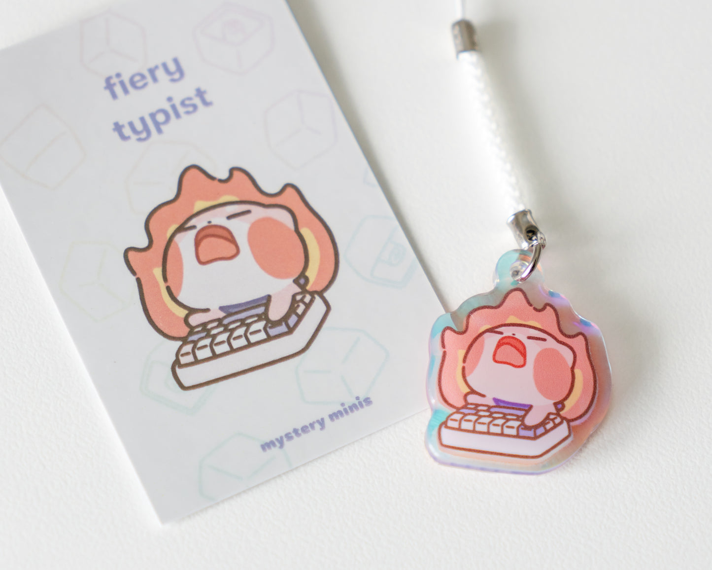 keyboard surprise acrylic charms