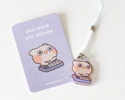 keyboard surprise acrylic charms