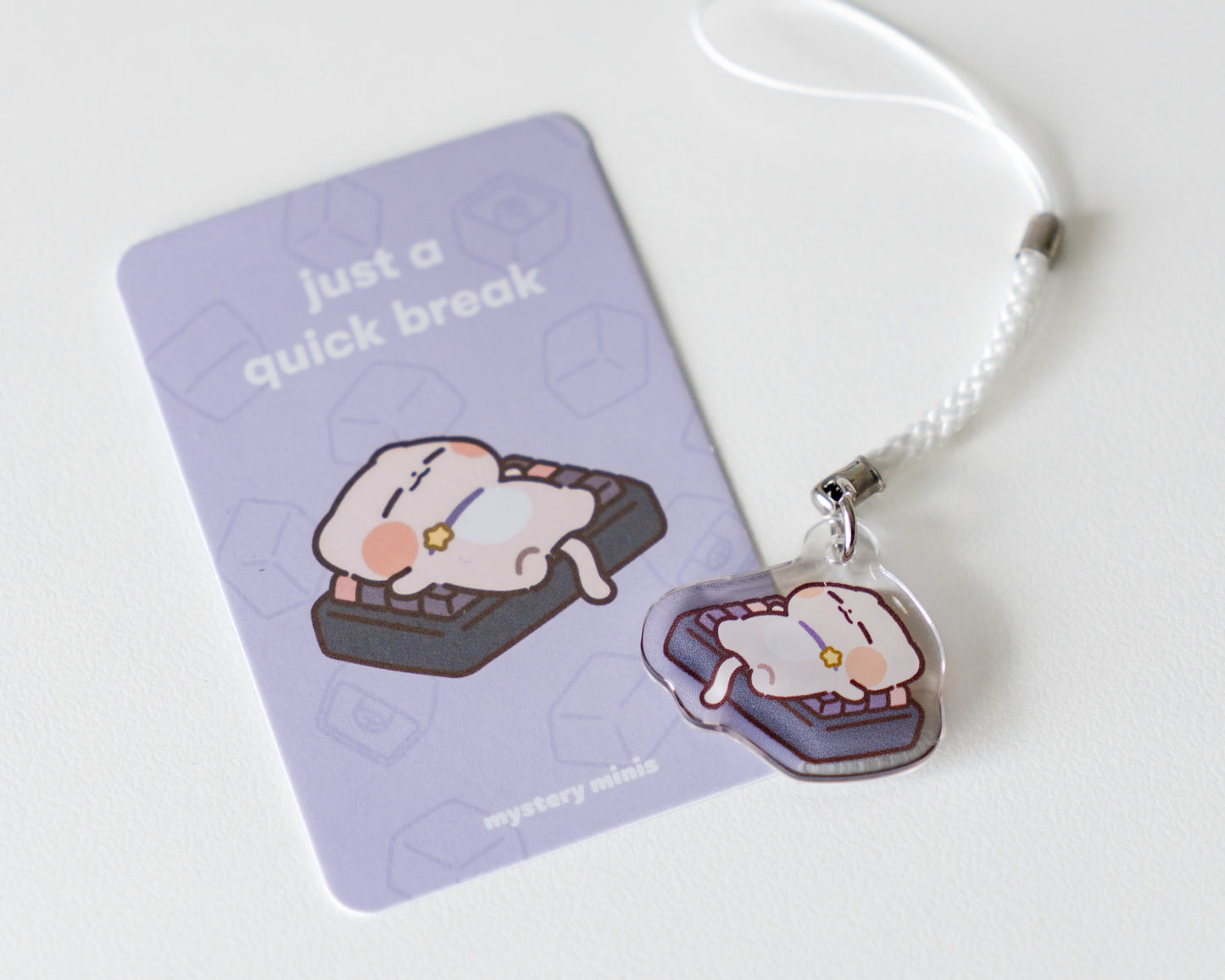 keyboard surprise acrylic charms