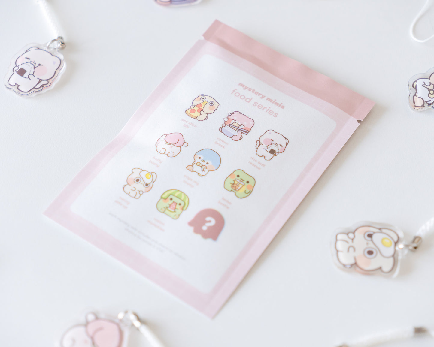 food surprise acrylic charms