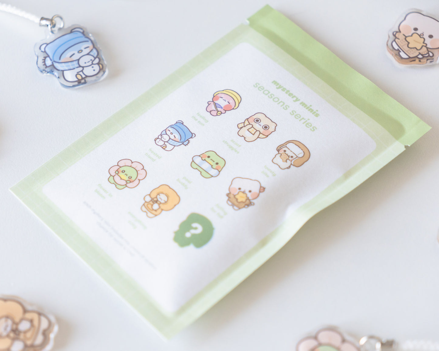 seasons surprise acrylic charms