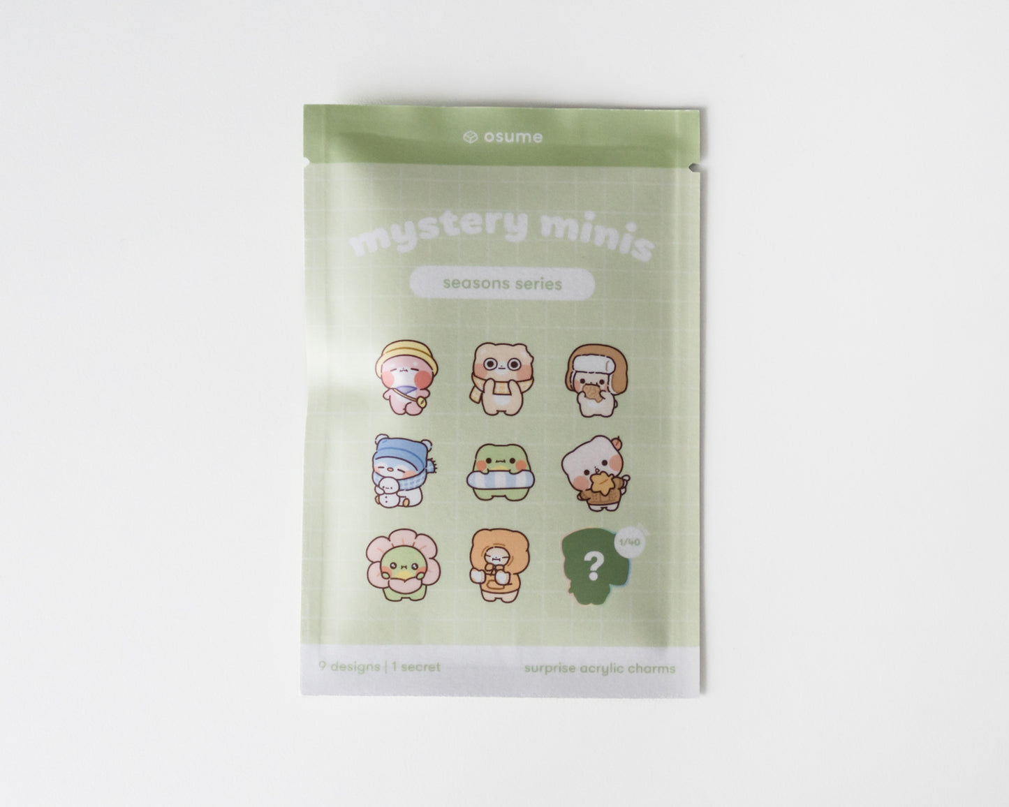 seasons surprise acrylic charms