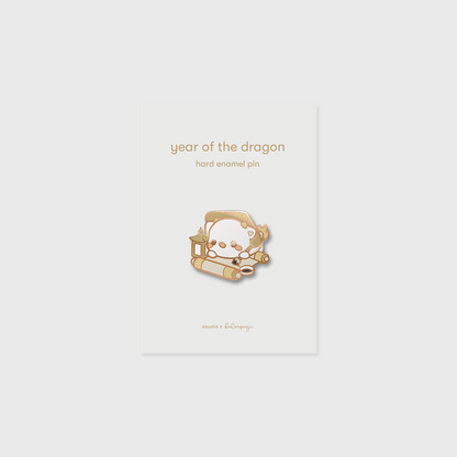 year of the dragon enamel pin