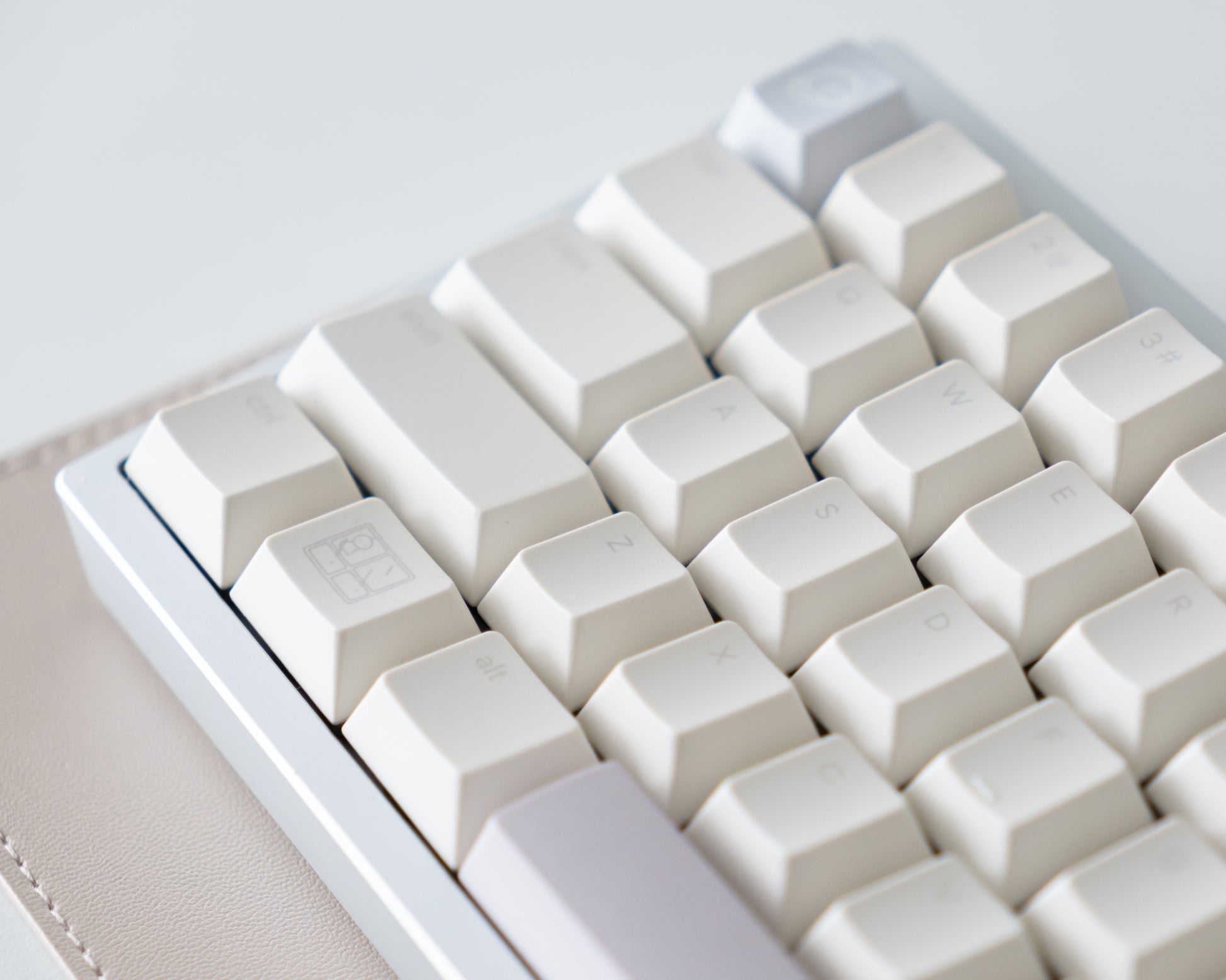 the standard rainy day keycaps with the rainy day novelty keys.