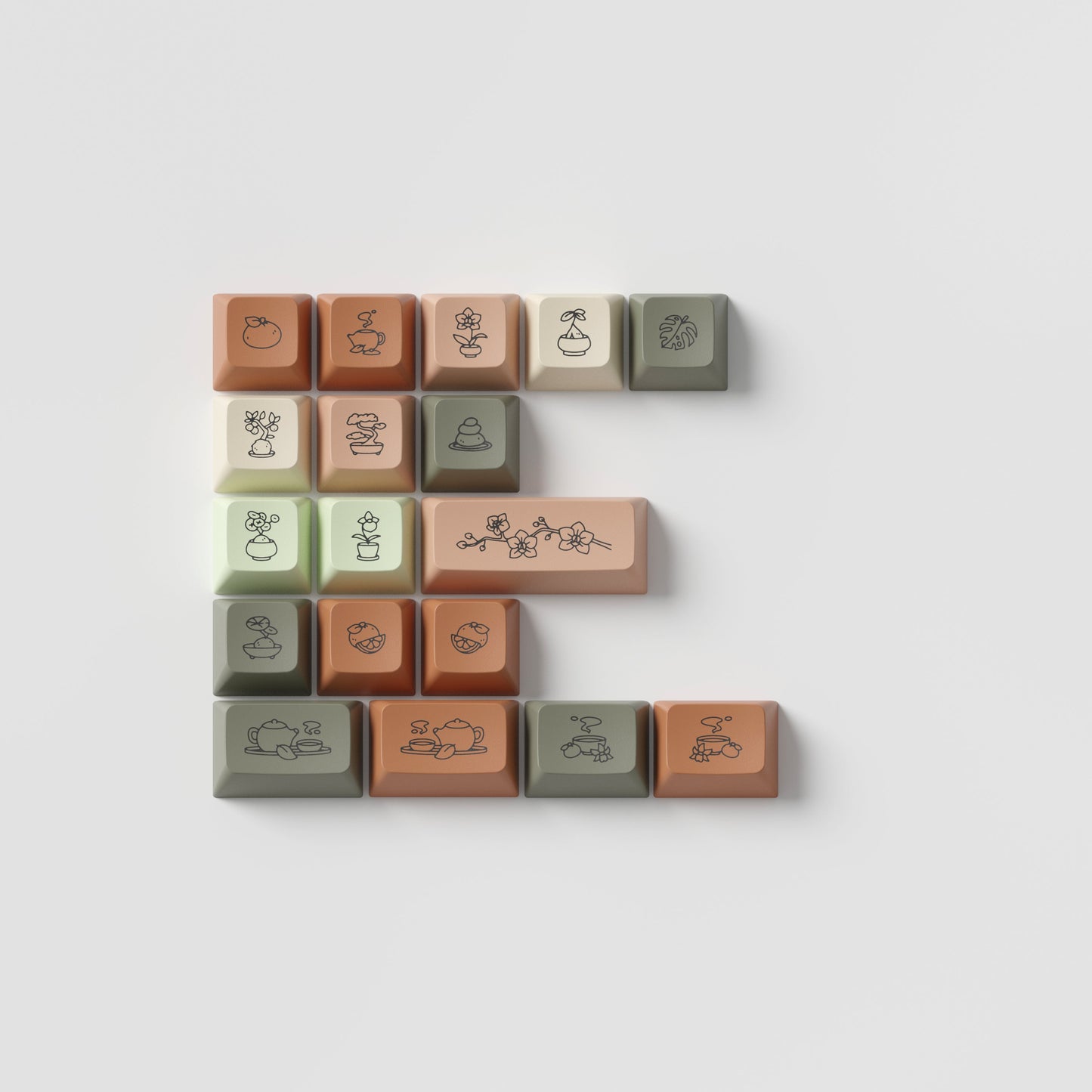 zen marshmallow 포인트 키캡 키트