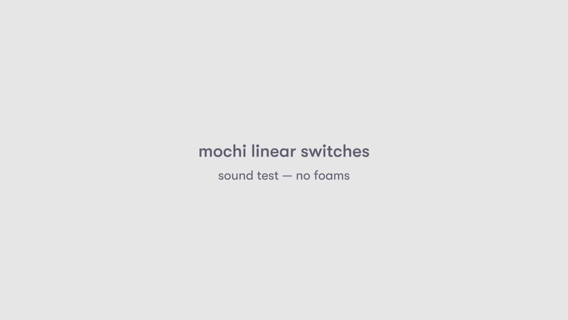 ムッチー mochi linear switches – osume